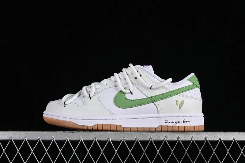 All Categories Nk SB Dunk Series Nk SB Dunk Low Low-top Sneakers Nk Dunk Low Spring and Summer Series Qingti Camellia White and Green SB Low-top Casual Sneakers FD9922-151